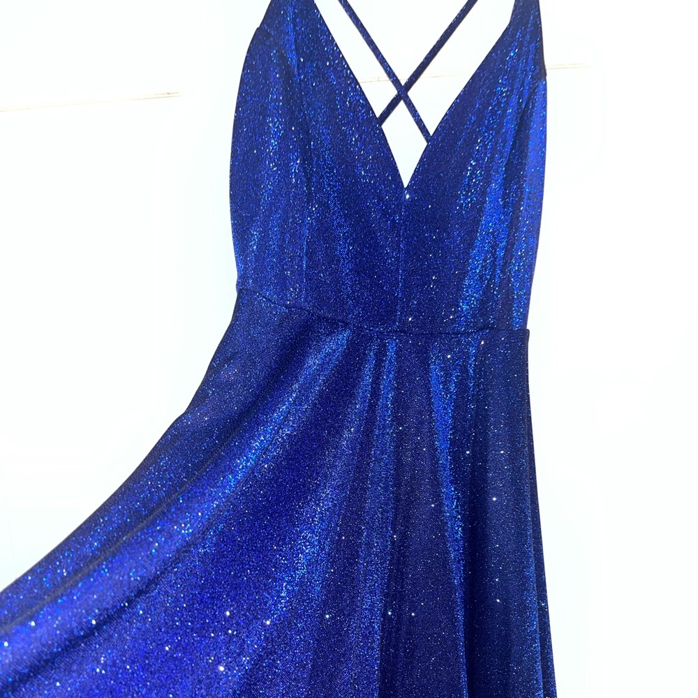 Blue glitter skater dress Windsor - Picture 5 of 5